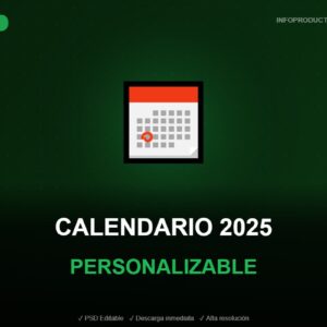 calendario 2025 personalizable