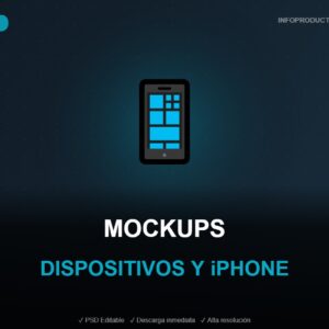 mockups dispositivos y iphone