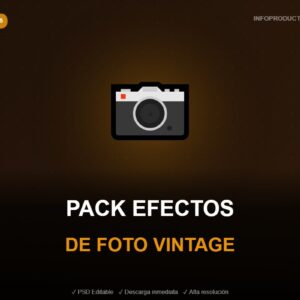 pack efectos de foto vintage