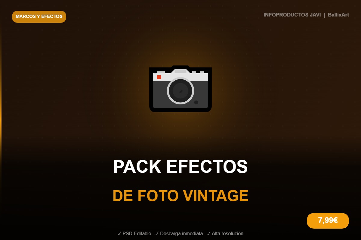 pack efectos de foto vintage pack efectos de foto vintage