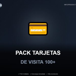 pack tarjetas de visita 100+